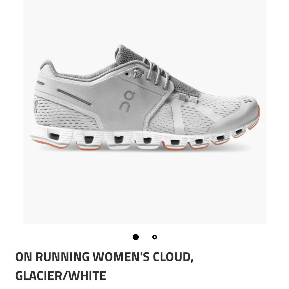 ON RUNNING WOMEN'S CLOUD, GLACIER/WHITE
